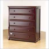 Orbelle 5 Drawer Dresser in Cherry Finish