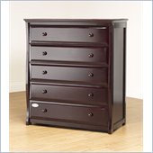 Orbelle 5 Drawer Dresser in Espresso Finish