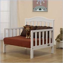 Orbelle Sleepy Time Solid Wood Toddler bed and Lounger in White