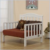 Orbelle Sleepy Time Solid Wood Toddler bed and Lounger in White