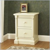 Orbelle Imperial Contemporary 2 Drawer Night Stand in French White