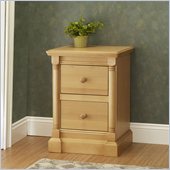 Orbelle Imperial Contemporary 2 Drawer Night Stand in Natural