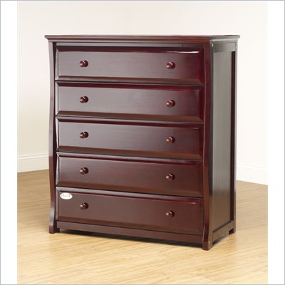 Orbelle 5 Drawer Dresser in Cherry Finish