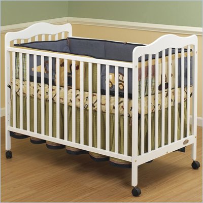 Orbelle Emma 3-in-1 Convertible Wood Crib in White