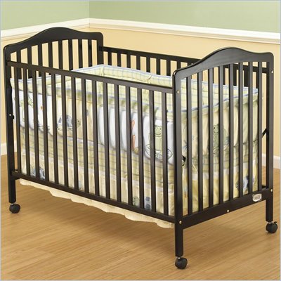 Orbelle Jenny 3-in-1 Convertible Wood Crib in Espresso