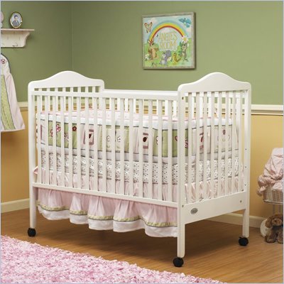 Orbelle Jenny 3-in-1 Convertible Wood Crib in White