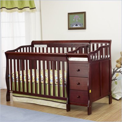 Orbelle Sarah Crib N Bed in Cherry Finish