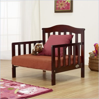 Orbelle Sleepy Time Solid Wood Toddler bed and Lounger in Cherry