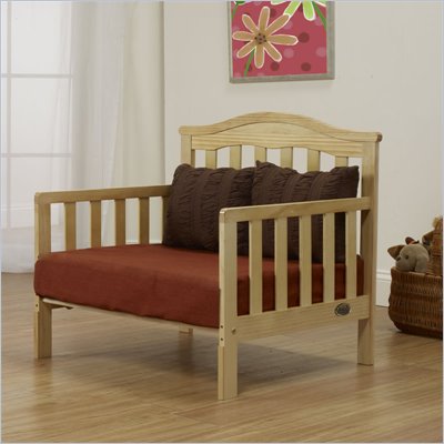Orbelle Sleepy Time Solid Wood Toddler bed and Lounger in Natural