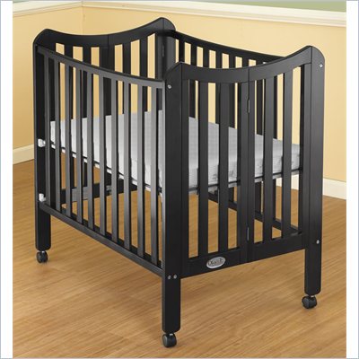 Orbelle Tian Two Level Portable Crib in Black