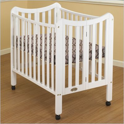 Baby Portable Crib on Orbelle Tian Two Level Portable Crib In White   1144w