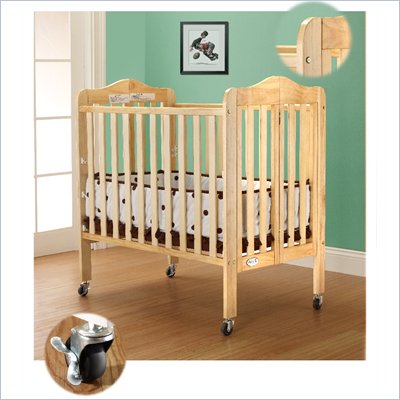 Orbelle Tina Three Level Standard Wood Crib in Natural