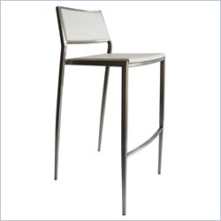 Bellini Modern Living Marcel Stackable Barstool in White