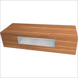 Bellini Modern Living Tizio 65 TV Stand in Light Walnut