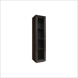 Bellini Modern Living Catania 1 Door Curio Cabinet in Espresso