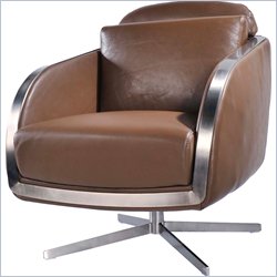 Bellini Modern Living Lido Accent Chair in Brown