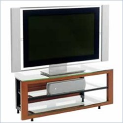 BDI Deploy LCD/Plasma Glass TV Stand in Cherry Finish