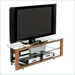 BDI Deploy LCD/Plasma Glass TV Stand in Cherry Finish