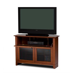 BDI Novia LCD/Plasma Wood Corner TV Stand in Natural Stained Cherry