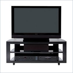 BDI Deploy 9644 Max Flat Panel or Rear Projection 50" Wood TV Stand in Black