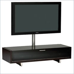 BDI Odeon Flat Panel 37-55" Wood TV Stand in Espresso on Oak