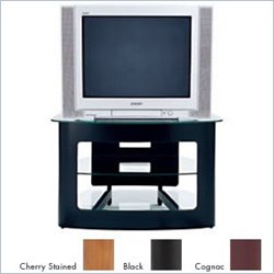 BDI Axis LCD/Plasma Glass TV Stand in Cognac Finish