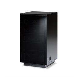 BDI Mirage AV Tower in Black Finish
