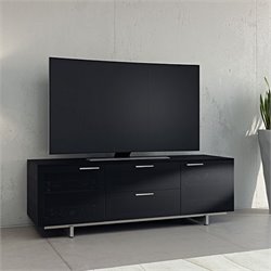 BDI Avion Noir Series II Triple-Wide Enclosed Cabinet TV Stand