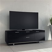 BDI Avion Noir Series II Triple-Wide Cabinet TV Stand in Black