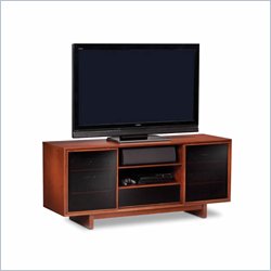 BDI Cirrus Triple-Wide Tall Cabinet TV Stand in Natural Stained Cherry