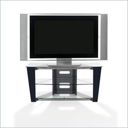 BDI Vector LCD/Plasma Glass and Metal TV Stand in Black Finish