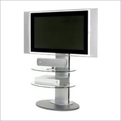 BDI Vista LCD/Plasma TV Stand with TV Mount and 2 Shelves in Silver