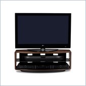 BDI Valera Triple Wide 3 Shelf TV Stand in Chocolate Stained Walnut