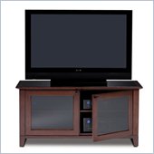 BDI Novia Wide Wood TV Stand in Cocoa Stained Cherry