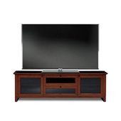 BDI Novia LCD/Plasma Glass Top TV Stand in Cocoa Stained Cherry