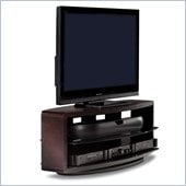 BDI Valera Triple Wide 3 Shelf TV Stand in Espresso Stained Oak