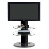 BDI Vista LCD/Plasma TV Stand with TV Mount and 2 Shelves in Black