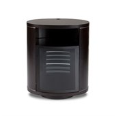 BDI Revo Wood 37 Swivel TV Stand in Espresso Stained Oak