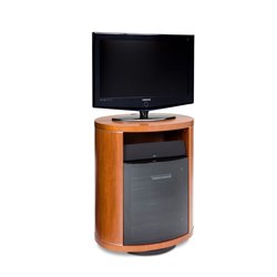 BDI Revo Wood 37 Swivel TV Stand in Natural Stained Cherry