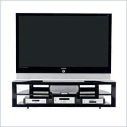 BDI Deploy Max 71 Inch LCD/Plasma Glass TV Stand in Black Finish