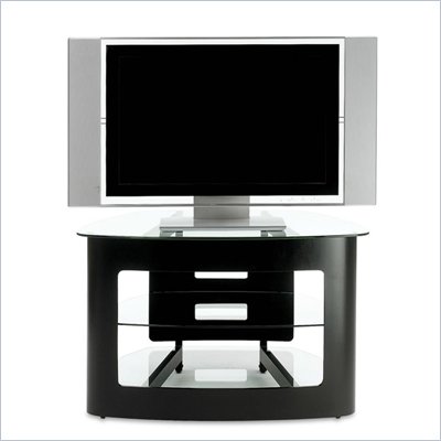 BDI Axis LCD/Plasma Glass TV Stand in Cognac Finish