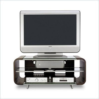BDI Cielo LCD/Plasma Glass TV Stand in Espresso Finish