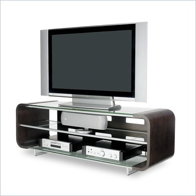 BDI Cielo LCD/Plasma Glass TV Stand in Espresso Finish