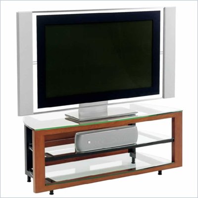 BDI Deploy LCD/Plasma Glass TV Stand in Cherry Finish