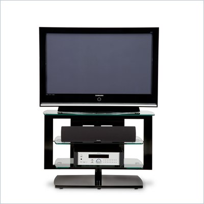 BDI Icon LCD/Plasma Glass TV Stand in Black