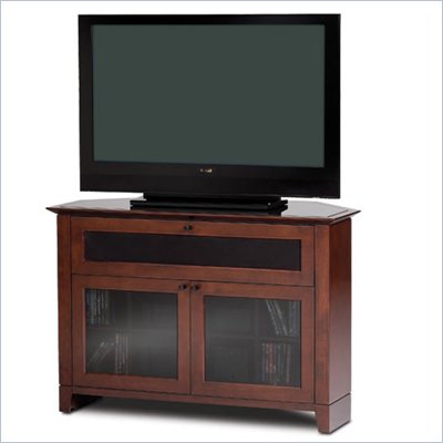 BDI Novia LCD/Plasma Wood Corner TV Stand in Coco Stained Cherry