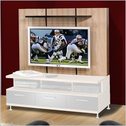 Nexera Eclipse Wood Support Panel in Biscotti with Universal Plasma/LCD TV Mounting Bracket