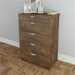 Nexera Nocce 5 Drawer Chest in Truffle Finish