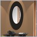 Nexera Boomerang Modern Oval Mirror in Black Finish