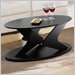 Nexera Boomerang Modern Coffee Table in Black Finish